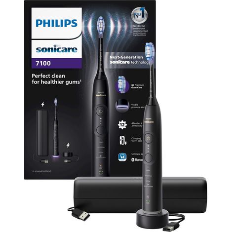 Philips - Sonicare Black Electric Toothbrush Series 7100 HX7421/01