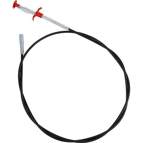 Déboucheur de canalisations ménager, griffe en acier inoxydable, crochet pour déboucher les toilettes et les canalisations, débouche en une seule prise. (1/4)