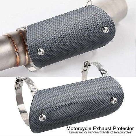 Protection thermique du tuyau central d'échappement de moto, cache-tuyau de raccordement, protection de talon (4) (1/5)