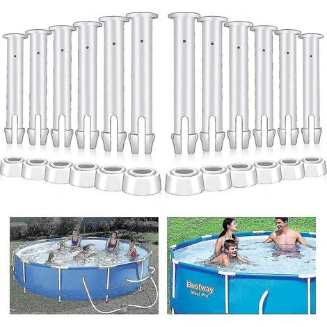 Lot de 12 pièces de rechange pour piscine, longueur : 5,6 cm - Goupilles - Pièces de rechange pour piscine (1/5)
