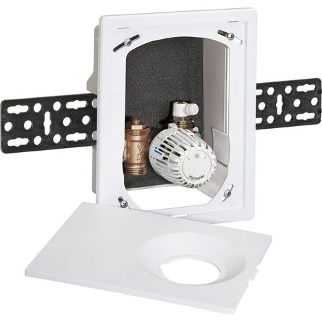 HEIMEIER Caja empotrada Multibox K con válvula termostática, blanco RAL 9016, 9302-00.800
