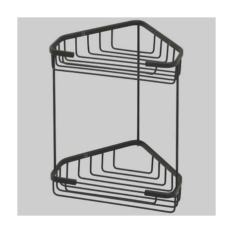PORTA OGGETTI ANGOLARE A FILO  Nero     GEDY
