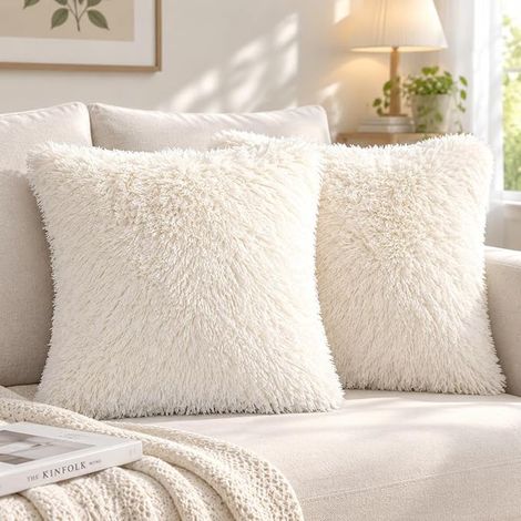 Coussin Canape, Housses Douces En Fausse Fourrure (1/5)
