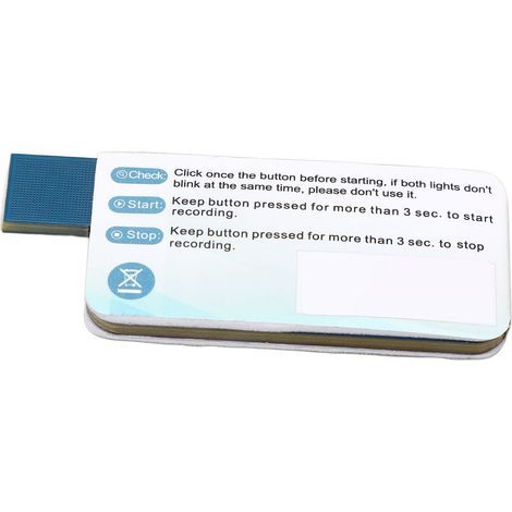 Registratore di dati di temperatura USB, memoria per 10000 gruppi, registratore portatile monouso ad alta precisione (1/5)
