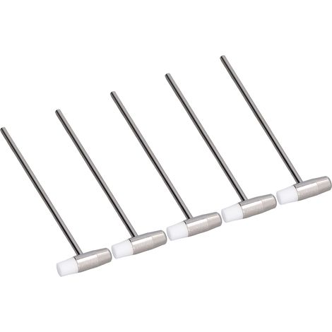 5Pcs Marteau Double Face Mini pour Réparation de Montres et Travail du Cuir, 16.5cm