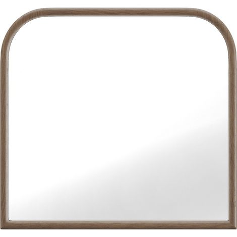 Miroir en bois d'hévéa - L. 75 x H. 80 cm - Naturel - SANYA