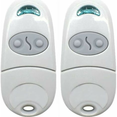 (2, Blanc)Télécommande Universelle Portail, Télécommande pour Ouvre-Porte de Garage, émetteur de clé Portable, Télécommande de Porte de Garage pour Came Top 432NA/432EE/432 EV/432M THISNDE (1/5)