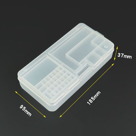 Boîte De Rangement En Plastique - Boîte À Vis - Pour Réparation Téléphone Portable - 18,5 X 9,5 X 3,7 Cm - 1 Pièce (1/5)