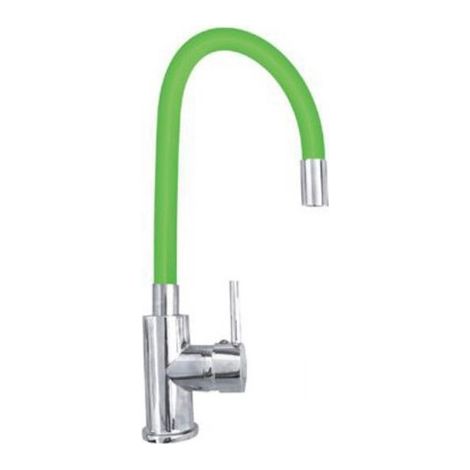 MITIGEUR À BEC HAUTEMENT FLEXIBLE ROBINET DE CUISINE MONOCOMMANDE VERT 1987-4 (1/2)