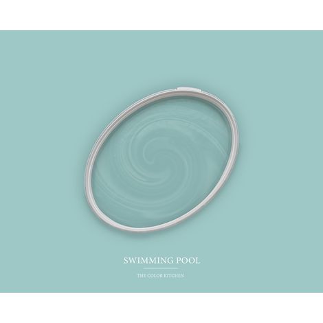 Wandfarbe Grün matt The Color Kitchen Swimming Pool Exklusive Innendispersion Hohe Deckkraft 2.5 Liter (1/5)