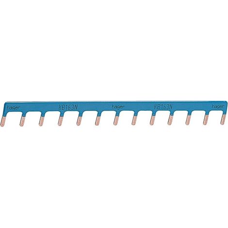 Hager 63A 1P Varilla Unipolar Azul KB163N