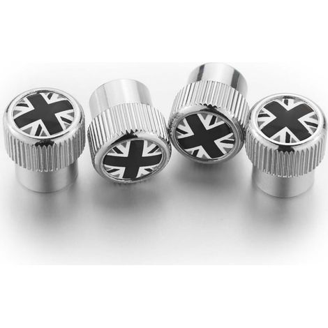 Car Tyre Wheel Stem Drum Valve Air Dust Cover-Stem Hose Valve Tire Tires 4Pcs (SV Gray)