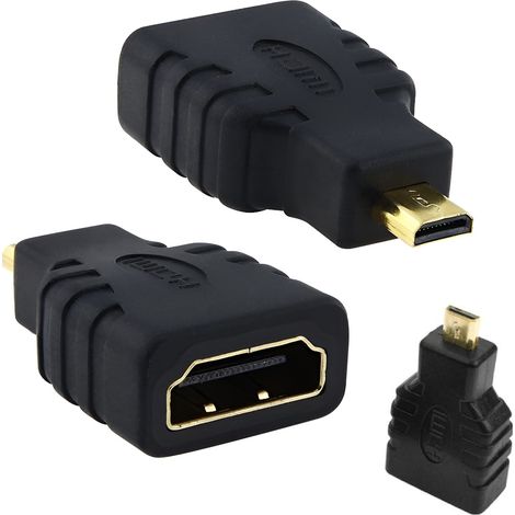 Adaptateur HDMI A vers micro HDMI D mâle (1/5)