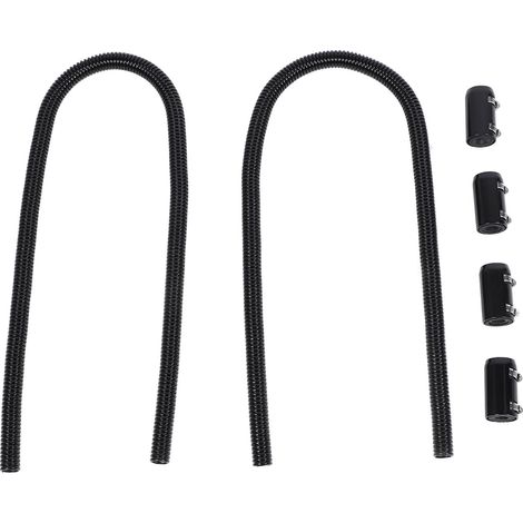 Kit de Bouchons de Tuyau de Radiateur 44 Pouces en Acier Inoxydable, Facile à Installer, Kit de Tuyau D'eau de Refroidissement Flexible, Refroidissement Efficace, Ajustement