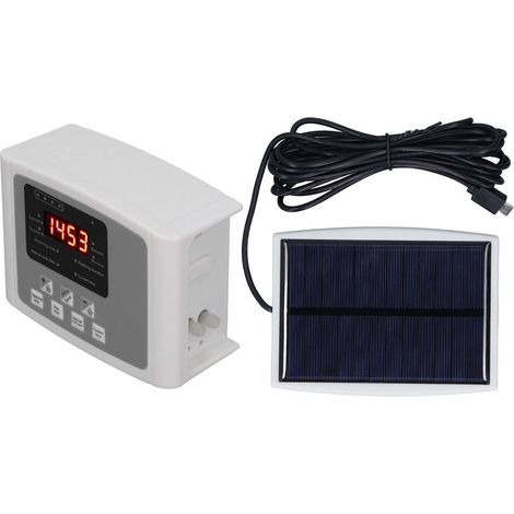 Centralina di irrigazione automatizzata – semplice pompa USB ad energia solare – tubo dell'acqua da 10 m – aiuola