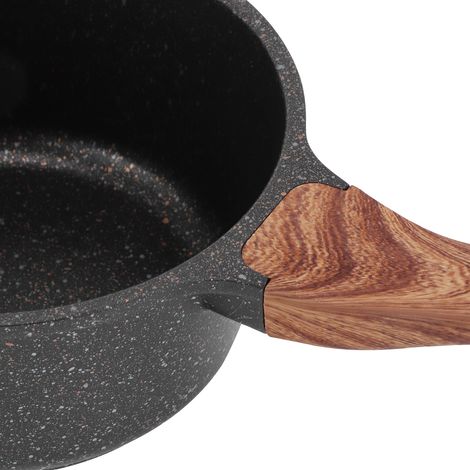 Casserole antiadhésive pour la cuisson du lait, des soupes et des nouilles, avec couvercle, idéale pour les aliments pour bébés et nourrissons. (1/5)