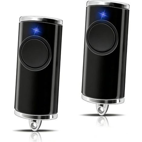 2-Kanal-Garagentoröffner (868,3 MHz) als Ersatz für die BS-Serie – Kompatible Funkfernbedienung, Rolling Code – 2er-Pack (Schwarz)