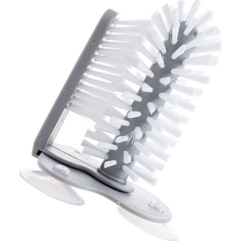 Brosse de lavage à ventouse en plastique amovible et rotative pour verres à bière et à champagne (1/5)
