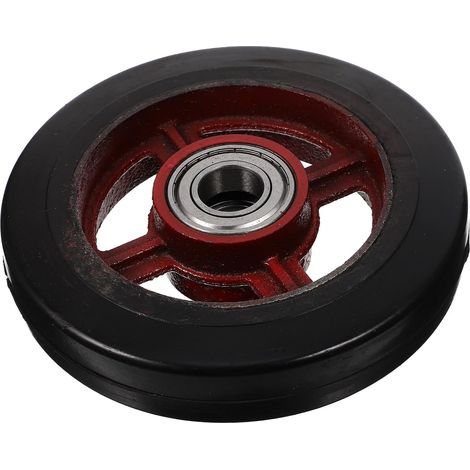 Roue de Rechange 8 Pouces en Caoutchouc Robuste pour Chariot de Jardin, Pneu Antichoc Professionnel, Accessoire Solide pour Brouette Extérieure Jardinage (1/5)