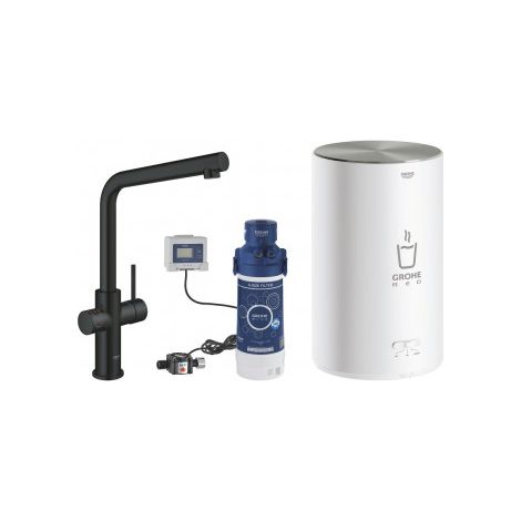 Grohe Red Duo Miscelatore e boiler taglia M Nero, 30327KS1 (1/4)