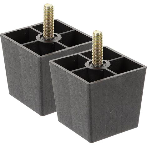 (2 Stück) Trapezförmige Möbelfüße, 5 cm, für Sofa, Stuhl, Tisch und Schrank, einfache Montage, robust und (1/5)
