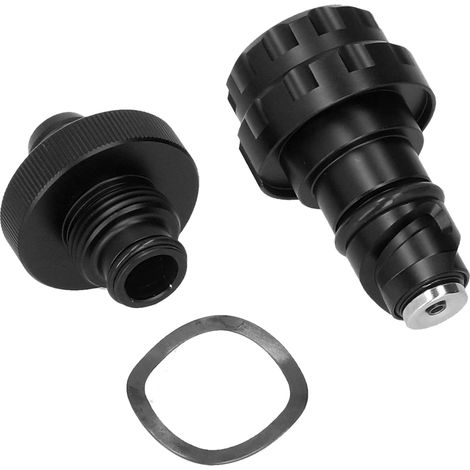 Bouchon de vidange magnétique en alliage d'aluminium pour Ford F150 2015+ (noir) (1/5)