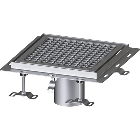 - Bac de sol Ferrofix avec équerre de raccordement pour carrelage, 350 x 350 mm