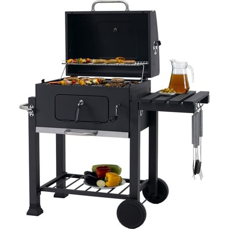 TrendLine Holzkohlegrill Montreal Grillwagen Grill BBQ Kohlegrill Gartengrill (1/3)