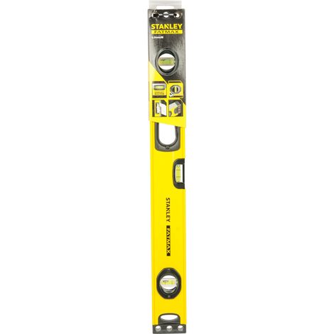 Livello a tubo 60cm STANLEY FATMAX 1-43-524 Corpo in alluminio rinforzato - 3 fiale reversibili