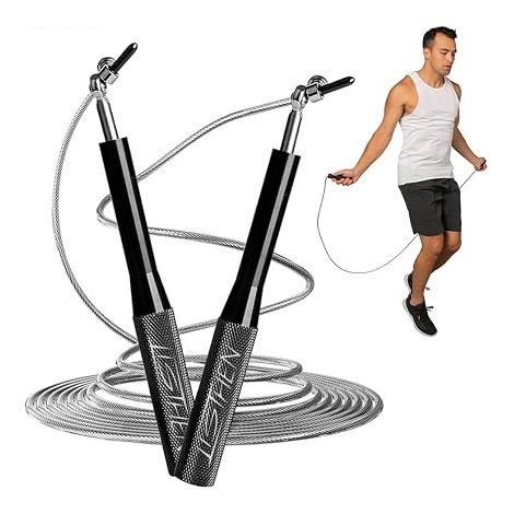 Skipping Rope, Combat Sports, Boxing, Kickboxing MMA and Crossfit, Adjustable for Each Height, Rope for High Speed Training in Home and Outdoor, Length 3 m (1/5)