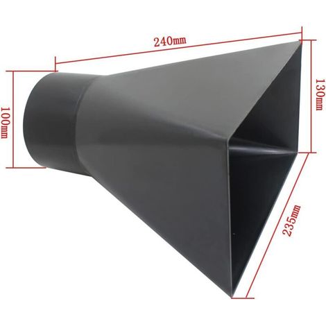 Buse tuyau aspiration copeaux capteur balai pour aspirateur à copeaux atelier collecteur sciure extracteur poussière embout (1/3)