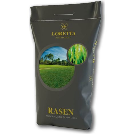 Loretta Réparation de gazon Premium 10 kg de graines de gazon sursemis Graines de gazon professionnelles