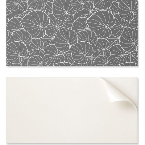 Vinilo decorativo autoadhesivo estampado para dormitorio, 120 x 60 cm, con hojas en un delicado dise帽o.
