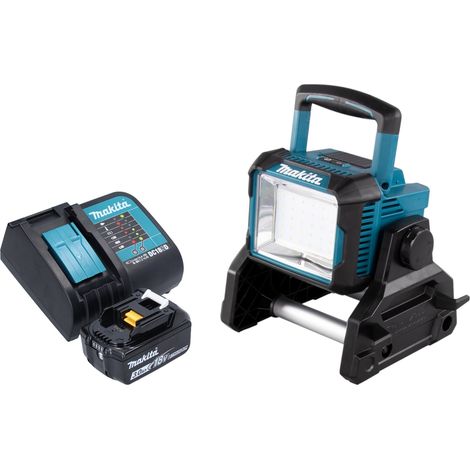Makita DEADML 811 SF1 Proyector inalámbrico para la construcción 14,4 / 18 V 3000 lm LED + 1x batería recargable 3,0 Ah + cargador