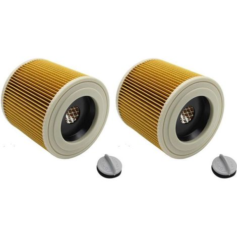 2 filtres à cartouche compatibles avec les aspirateurs eau et poussière Karcher série A WD WD2 WD3P A2004 WD2200 SE4001 64145520 (1/3)