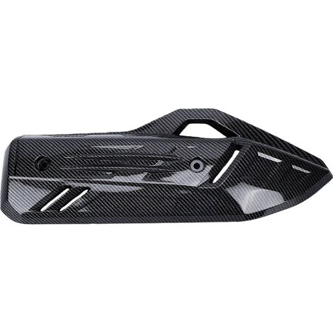 Bouclier thermique échappement moto fibre carbone, couvercle protection tuyau silencieux remplacement pour PCX160 PCX125 2021-2024 (1/5)