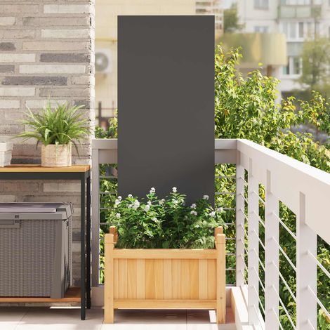 vidaXL Écran de confidentialité de jardin Fretwork Noir 50 x 140 cm (1/5)