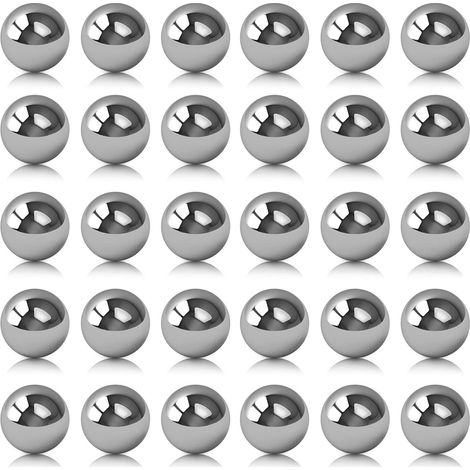Bille Acier Inoxydable - Diamètre 10 mm - Surface Polie - Pour Roulements Et Projets Techniques - Lot De 30 Pièces (1/5)