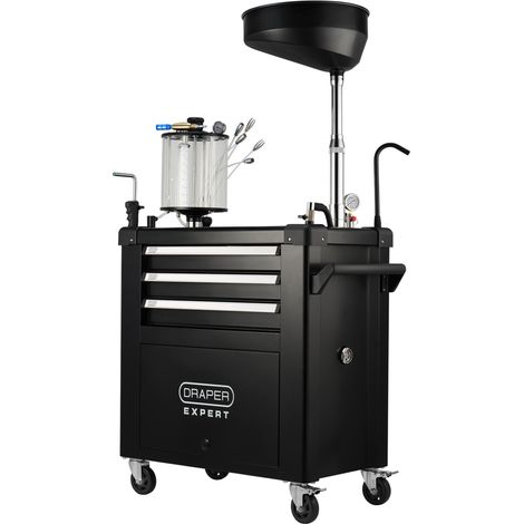 Draper 30205 Draper Expert Mobile Oil Service Station & Chamber and Oil Drain Pan