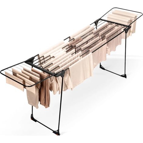 Étendoir à linge métal noir XXL