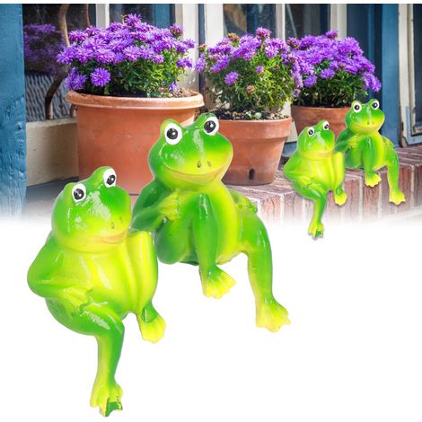 Niedliche Froschfigur aus Kunstharz, Miniatur-Bonsai-Bastelarbeit, Landschaftsgestaltung, personalisiertes Geschenk, Tischdekoration (1/5)