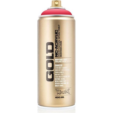 Bombe de peinture - Gold - Acrylique - Strawberry - G3020 - 400ml - Montana Cans