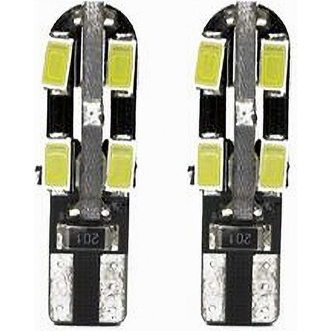 TRADE SHOP - Lampadine Di Posizione T10 Maxtech T-105630 12v 12led Canbus 6000k Ultra Luminose - (1/2)