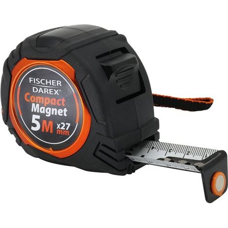 FISCHER DAREX - Metre ruban compact pro bi matière magnetique 5 m x 27 mm
