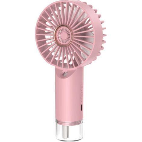 Mini portable fan with humidifier function, USB rechargeable, silent, 3 speeds, ideal for home, office and travel (1/5)
