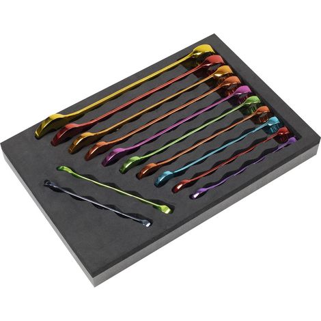 Sealey AK63267 Premier Multi-Coloured Combination Spanner Set 12pc (1/4)