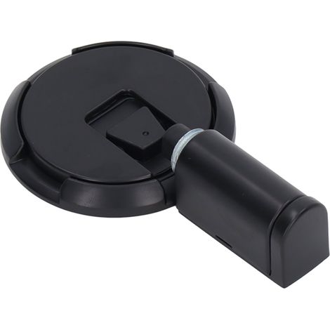 Türstopper aus Zinklegierung mit Saugnapf, nicht magnetisch, höhenverstellbar, schwarz (1/5)