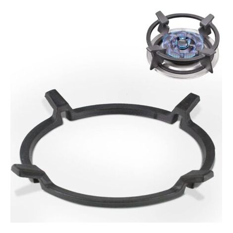Support de Poêle à Wok en Fonte Support de Wok Universel Adaptateur Wok Gaz pour Poêle en Fonte Antidérapant Noir, pour Brûleurs,Plaques à Gaz,Cuisinières