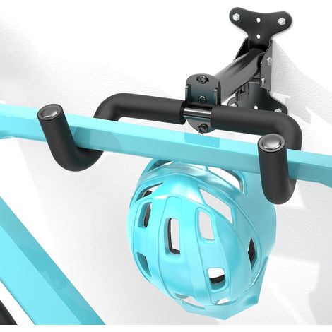 Support mural pour vélo-Ajustable en Acier au Carbone, 1 Pack Rembourré de Mousse EVA, pour Vélos de 48,5 livres, Support peu Encombrant pour le Garage et l'Appartement (1/5)