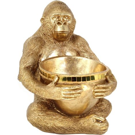 Signes Grimalt Figures de figures mono  Mono Animals Gold 30x30x39cm 24151
